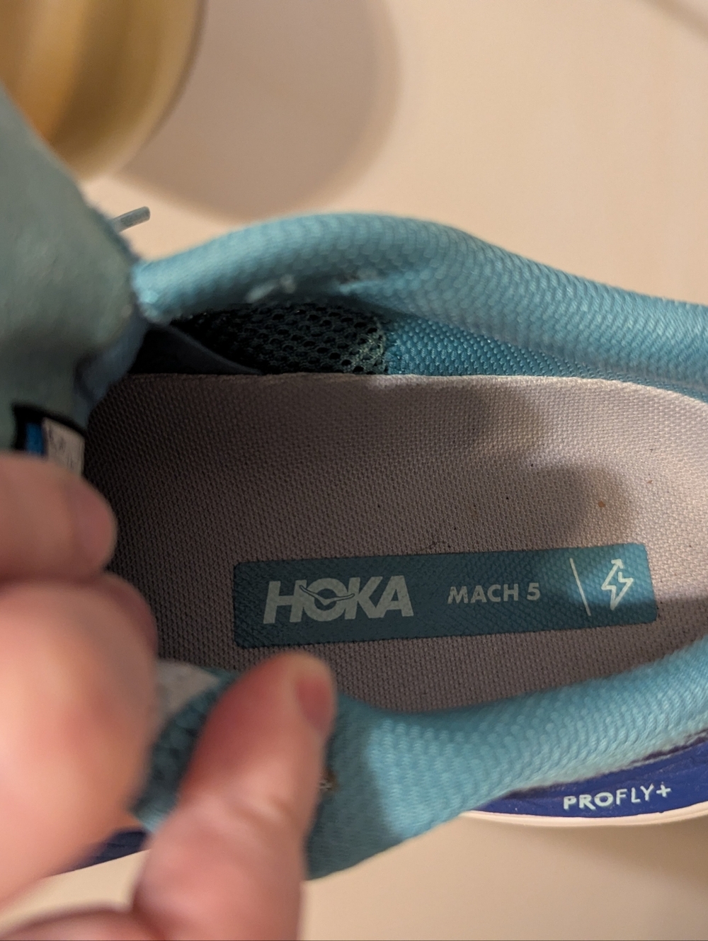 Hoka Womens Mach 5 'Ocean Mist' - Picture 10 of 12
